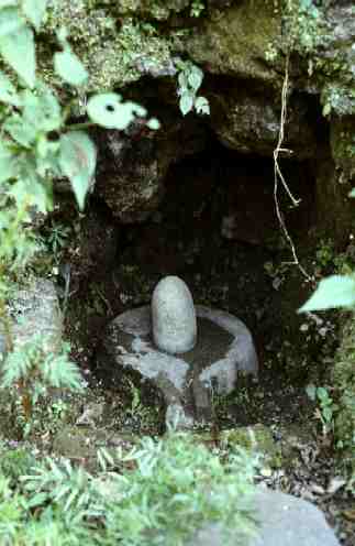 Shiva Lingam marks site of Sri Tat Wale Baba ashram as Bhut Nath Gufa.